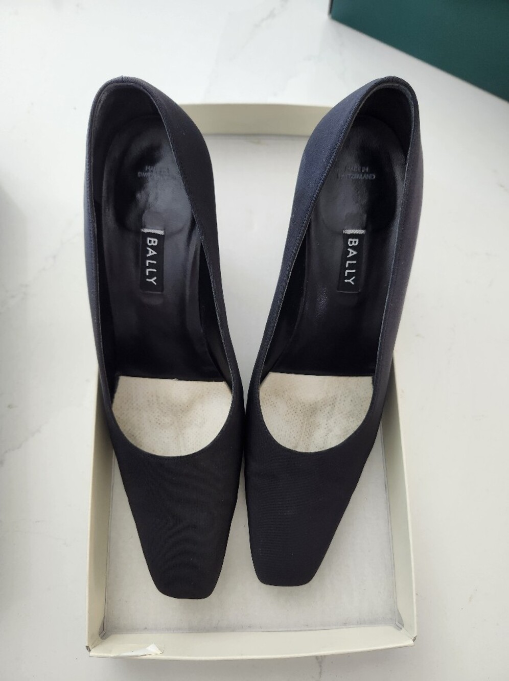 Bally Black Pointed Toe Pumps